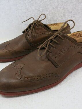 Zara Oil Tanned Brogue Leather Comfort Dress Men's Footwear Oxfords Shoes 43/10